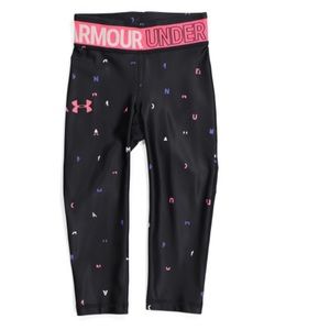 NWT Girls Under Armour Heatgear Capri’s